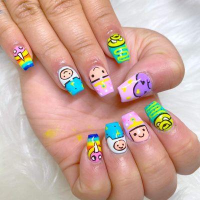 acrylic nails, nails art