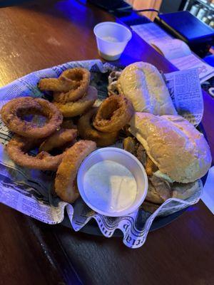 The Gotti with Onion Rings