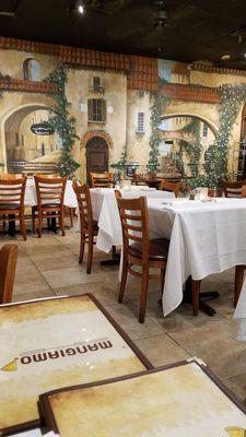 A table view of the dining room.