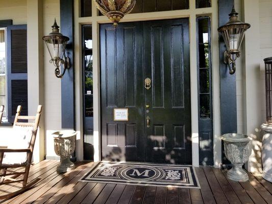 Bill Lewis of Cooper City, Florida, visiting the Mansouri Mansion in Flat Rock, North Carolina.