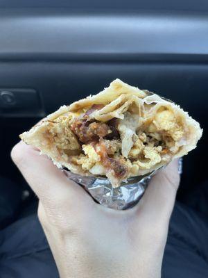 Combination Breakfast Burrito