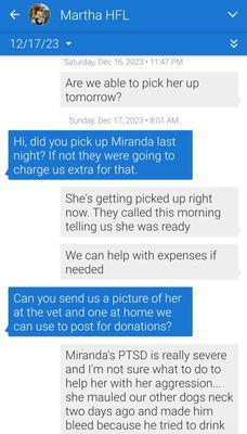 The AD never once showed an ounce of concern about our injuries and trauma. Just annoyed they had to pay more with donations.