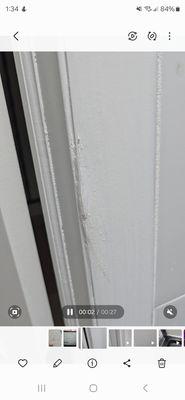 brand new door frame paint