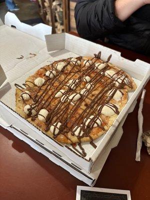 This is the Melvin Purvis, a dessert pizza! SO GOOD!!