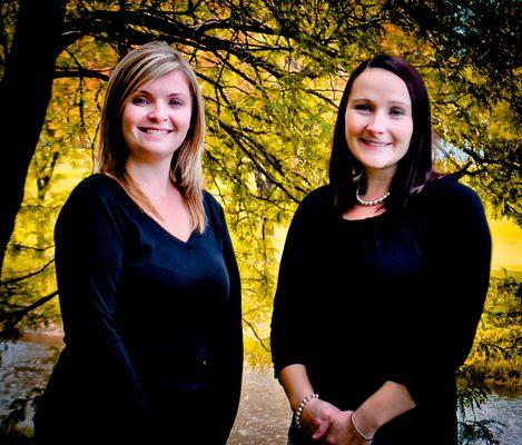 on the left, Kellie Ickowski Office Supervisor. On the right, Practice Administrator Allison Raffaele