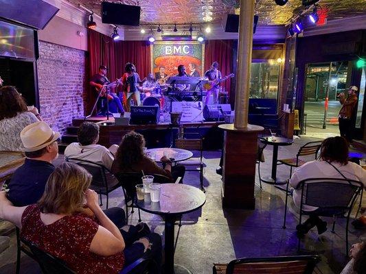 Enjoying a show at Balcony Music Club on Frenchmen Street