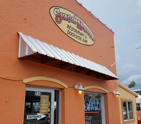 ShrimpWrecked Restaurant and Dockside Bar along Dodecanese Boulevard in Tarpon Springs