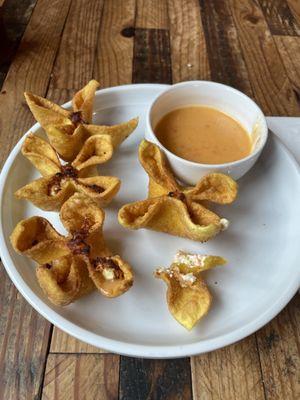 Crab Rangoons. (Minus one)