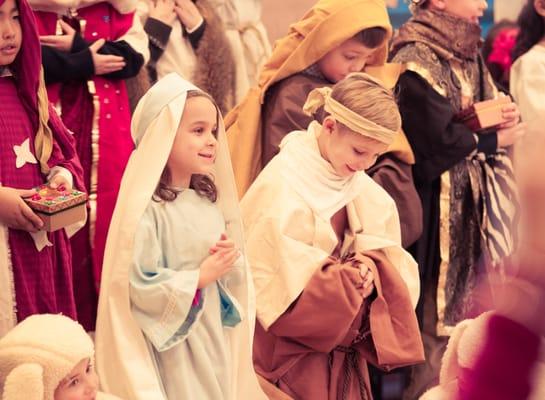 An active Faith is one that lasts - here, are students are putting on another year's version of the legendary Christmas Nativity