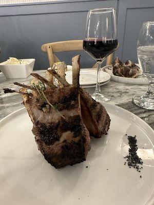 Rack of lamb. This was good, not great. The other people with me had a wide range of items. All of them I would give a great review.