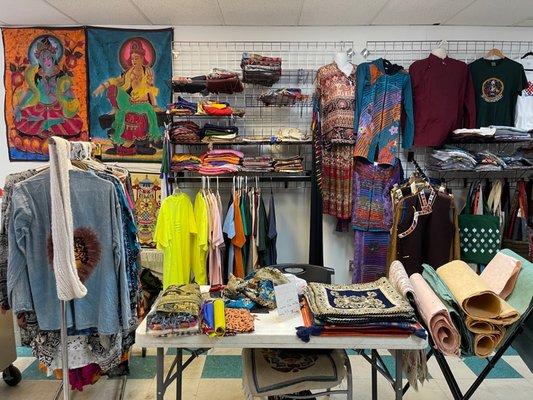 Part 1 of the clothing section, handmade Tibetan dresses/outerwear, fabrics...etc.