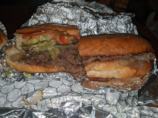 Steak sub LTM fried onions