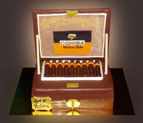 Cuban cigar cake