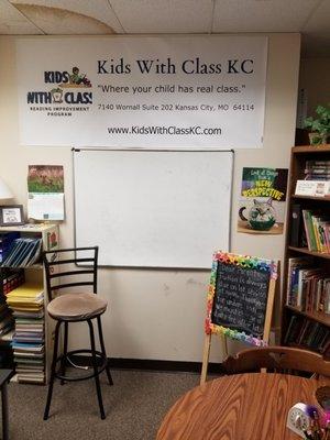 Kids With Class KC is a complete reading recovery program for children who are struggling in school, due to poor reading skills.