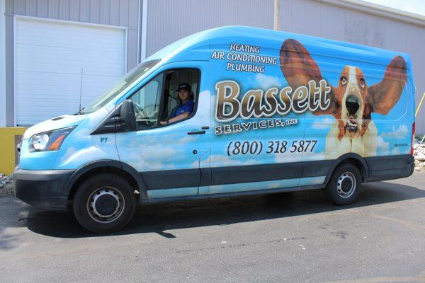 Bassett branded vehicle