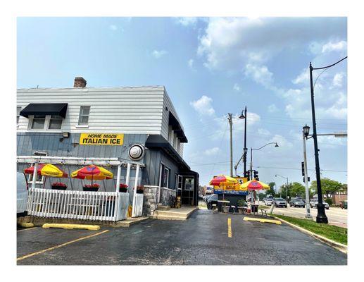 Gina's Hot Dogs . 1222 E Irving Park Rd, Bensenville, IL .CASH ONLY!!! :( ..ATM  inside.Big Parking.