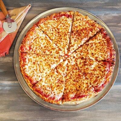 Cheese Pizza with Wisconsin Mozzarella cheese