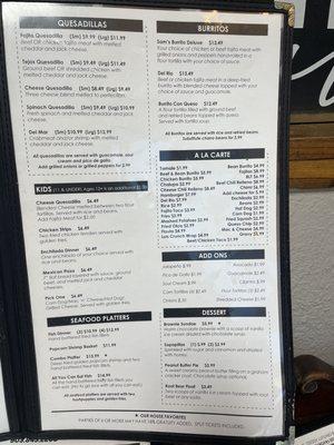 UPDATED Menu!