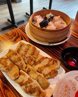 Taiwan-Style Pan Fried Dumpling  Steamed Shrimp Dumpling