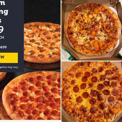 Left: Advertisement Right: what we got  old world pepperoni is scarce