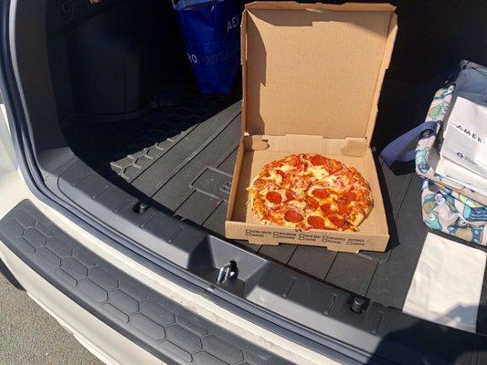 Eating my pie while it's still blazing hot just moments out of the oven, from the back of my car on a nice day. #socialdistancing