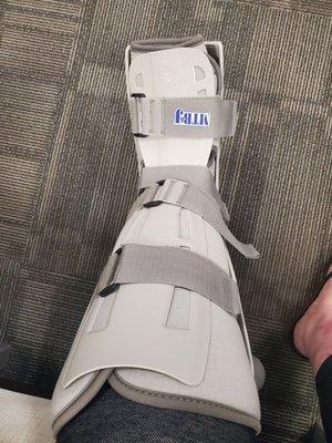 My boot that was given to me.