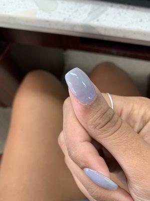 Bum left on my nail from bad Dip