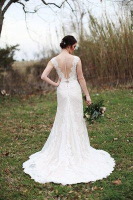 Wedding dress (back view)