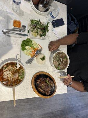 Bun Bo Hue, Broken Rice Kalbi, and Special Oxtail Pho