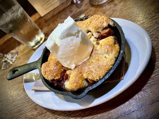 Peach & Strawberry cobbler