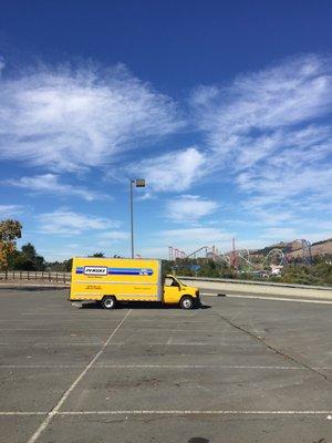 My rental truck @ Six Flags Discovery Kingdom!