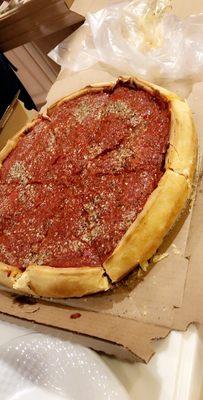 Capri Chicago Style Stuffed Cheese Pizza