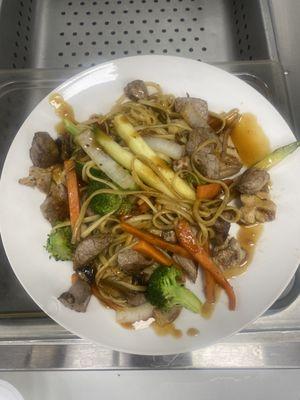 Steak and Chicken Noodles