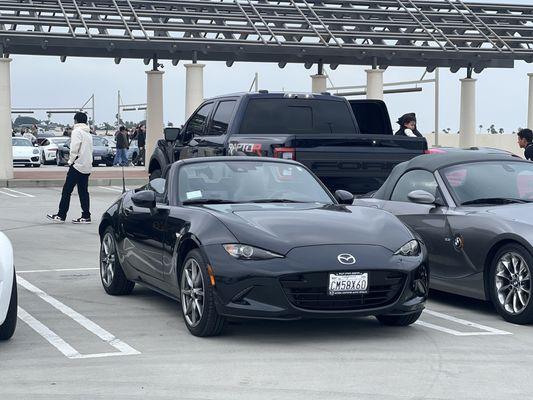 My Mazda's first car meet on Cars and Coffee.