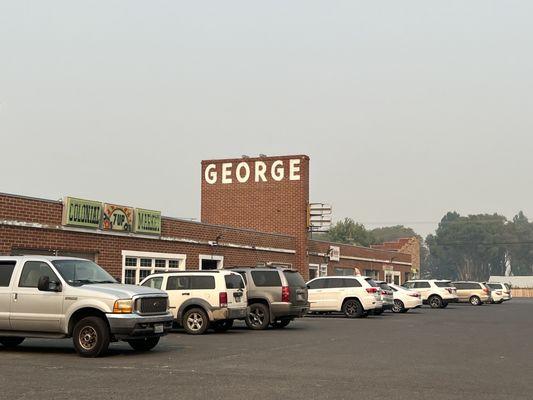 Colonial market is on the left