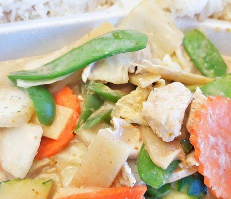 Green curry chicken