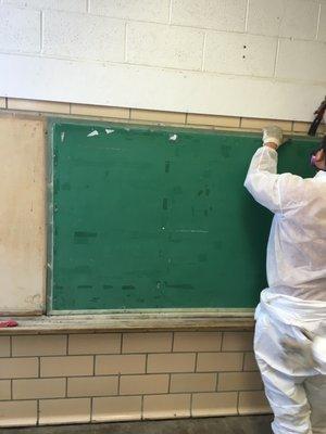 Protecting public health by removing asbestos containing materials from school buildings.