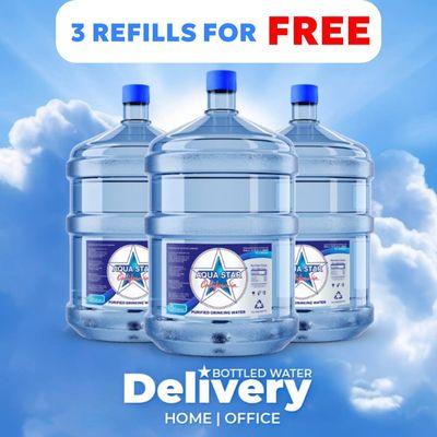 3 refills FREE