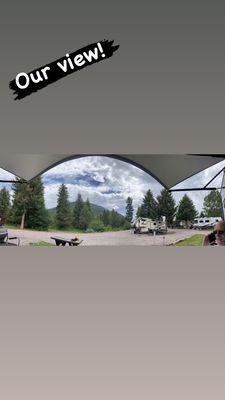 A panoramic view from our front door