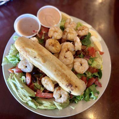 Shrimp and Bacon salad ..