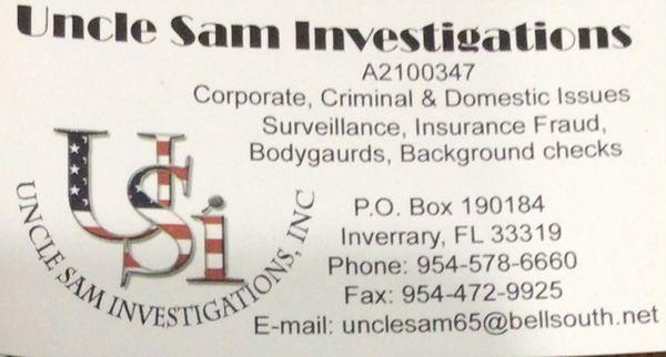 Uncle Sam Investigations