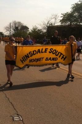 Hinsdale South High School Hornets in the 4th of July Parade