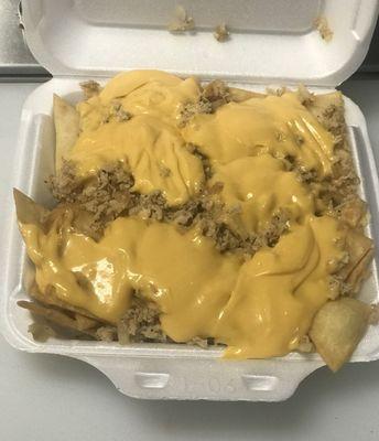 Chicken Cheese steak nachos