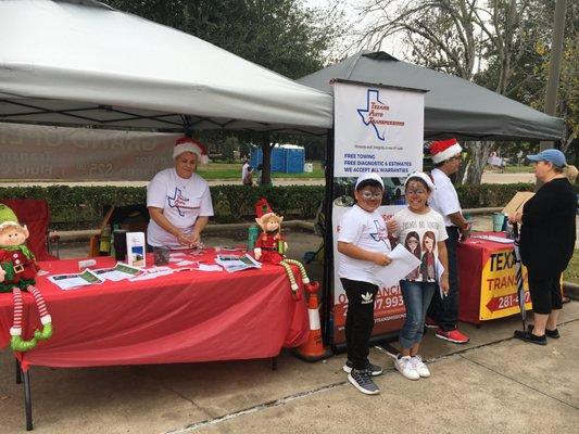 Santa's Helpers came out to help us give away candy canes to all of our visitors.