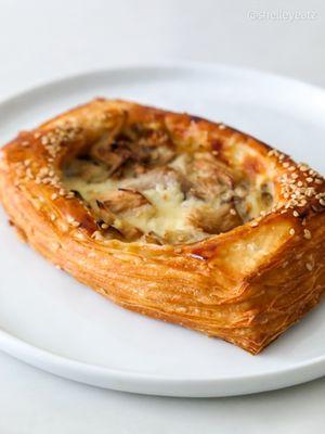 Miso mushroom & cheese croissant. Warm it up in the oven a bit!