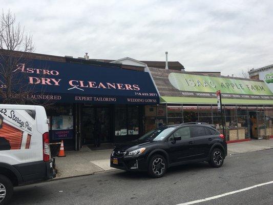 Astro Cleaners is between Nails Plus & Isaac Apple Farm (formerly Golden Farm)