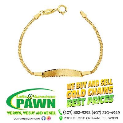 We buy and sell your  gold Chains. Great discounts!!!... #WeAreHereForYou #latinamericanpawnshop  #pawnshop #pawn #gold #pawnstars #cash #pa