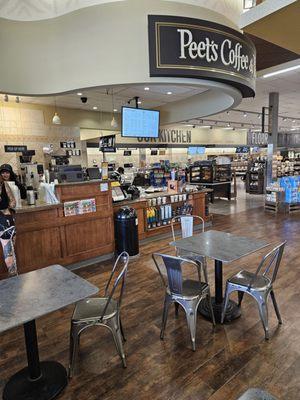 Peet's coffee inside Raley's