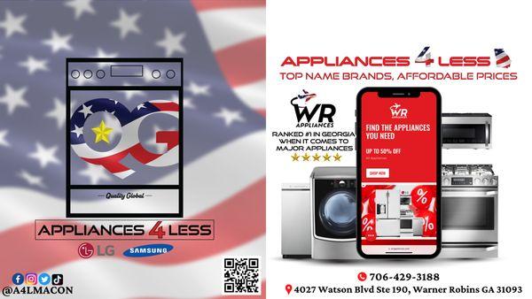 Coming Soon to Warner Robins GA, WR Appliances 4 Less!