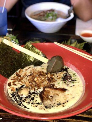 My new favorite  garlic pork ramen!!